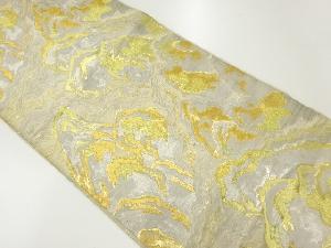 アンティーク　岩山模様織出し袋帯（材料）